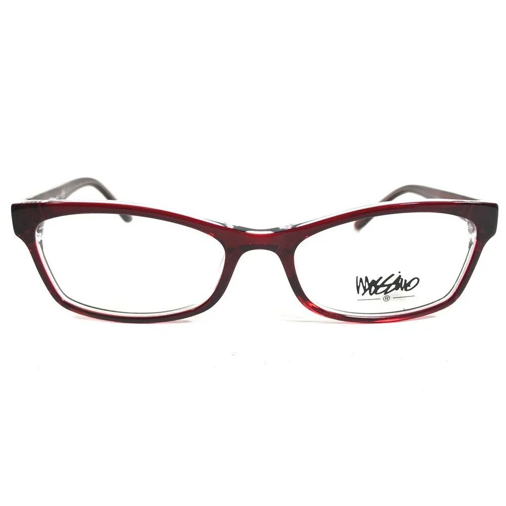 Mossimo Eyeglasses Frames MS 2061 5529 Clear Red Tortoise Cat Eye 52-17-135